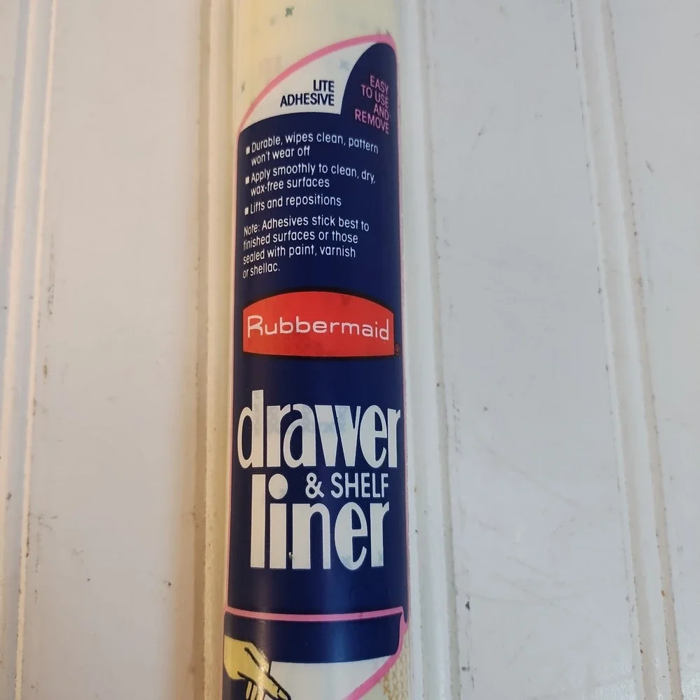 2 Vtg Rubbermaid Shelf Liner Rolls 1.67 Yds X 20